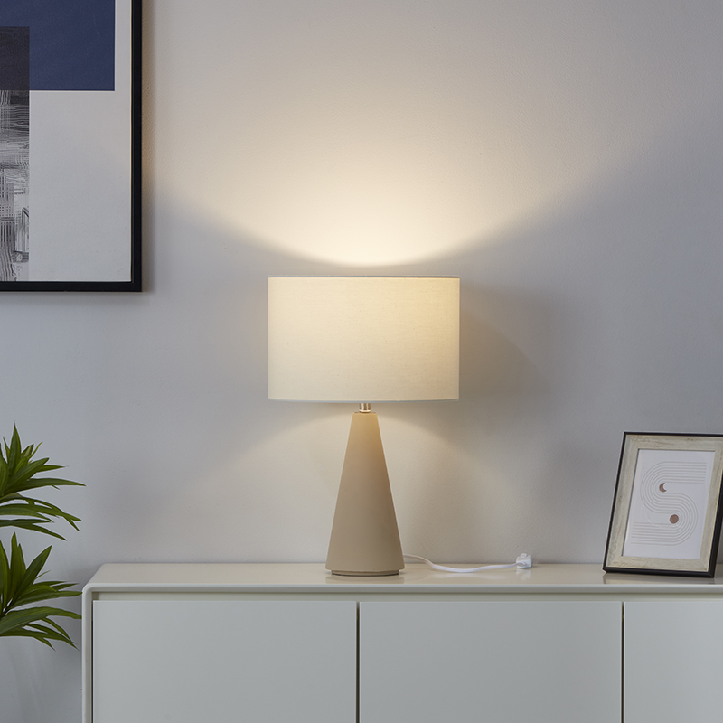 Conical Cement Table Lamp-4