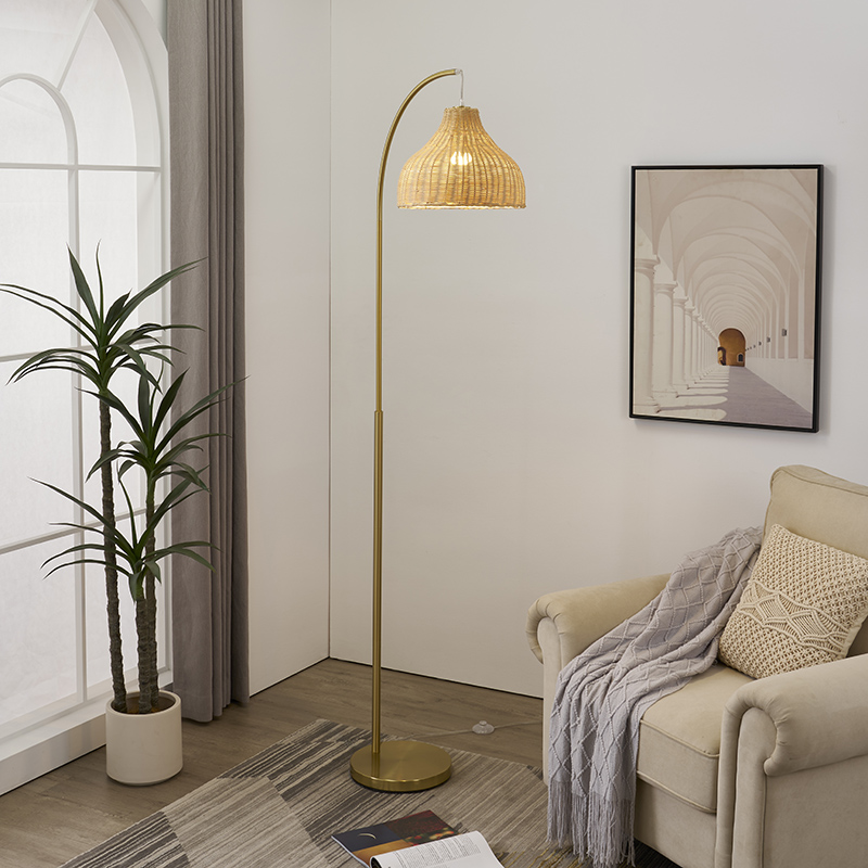rattan floor lamp-5