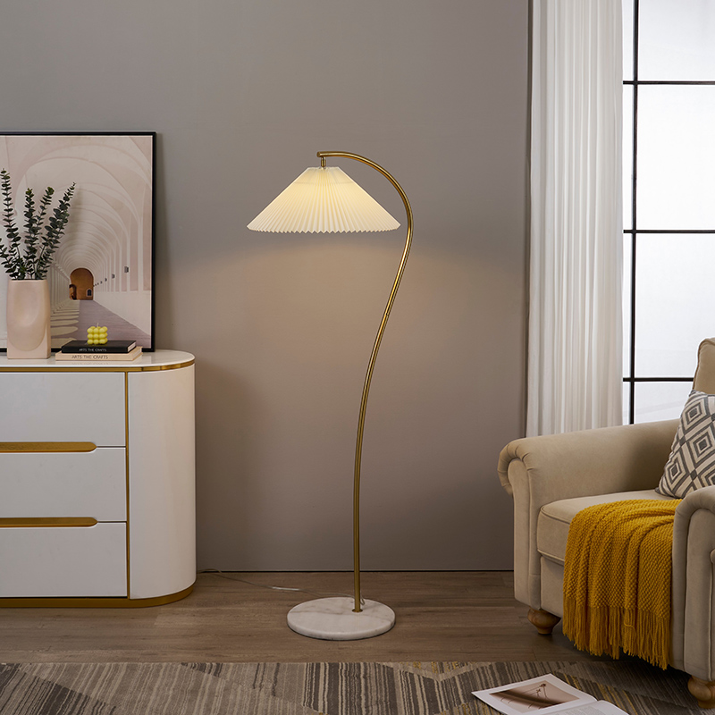 pleated shade floor lamp-5