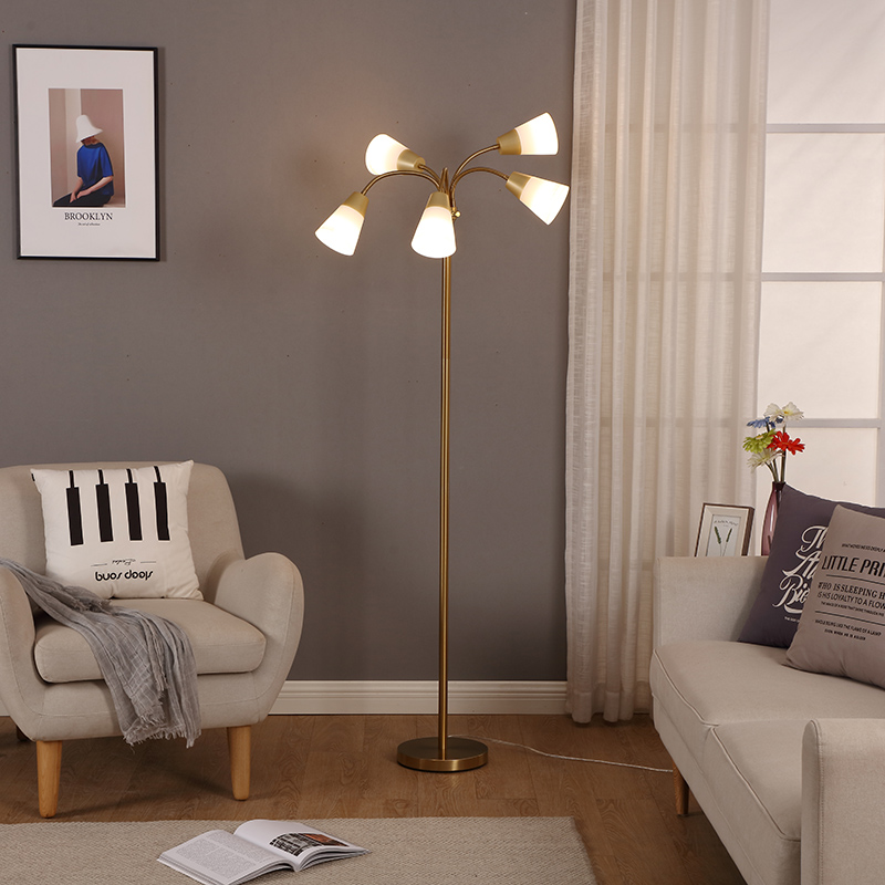 5-head floor lamp-5