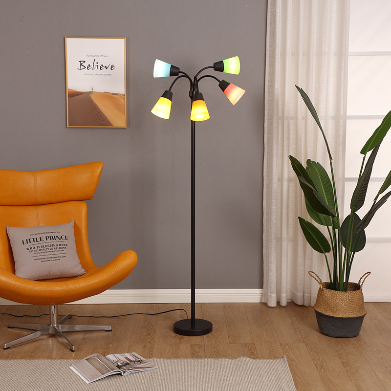 5-head floor lamp-6
