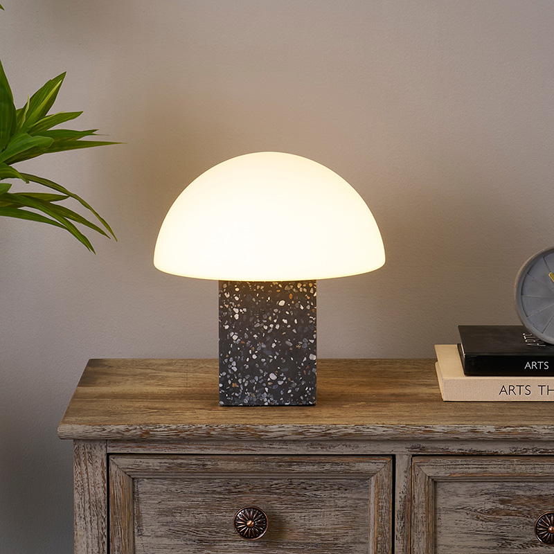 Mushroom glass table lamp-4