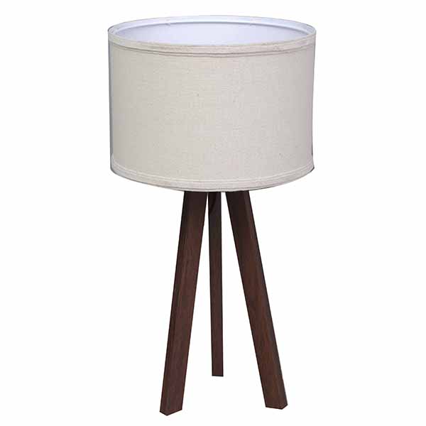 Bedside Lamp,cheap Wood Tripod, Soft Warm Light for Bedroom Decorated 1