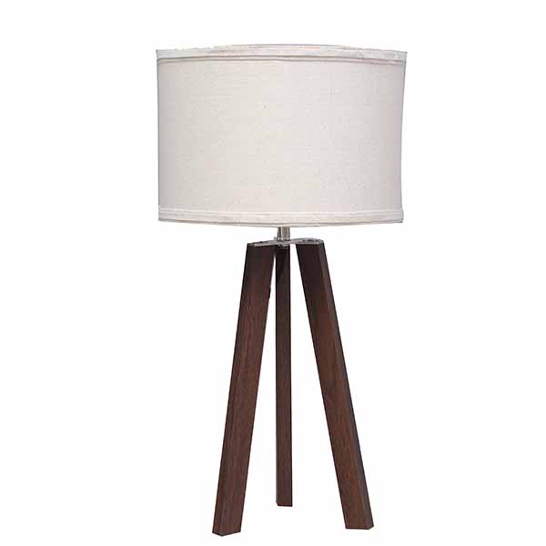 Bedside Lamp,cheap Wood Tripod, Soft Warm Light for Bedroom Decorated 2