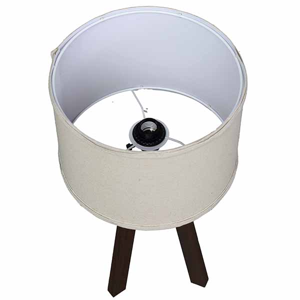 Bedside Lamp,cheap Wood Tripod, Soft Warm Light for Bedroom Decorated 3