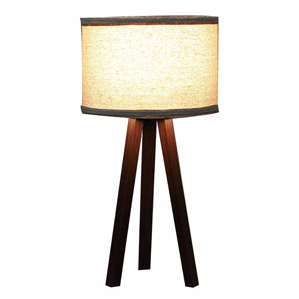 Bedside Lamp,cheap Wood Tripod, Soft Warm Light for Bedroom Decorated 4