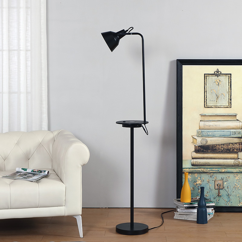 Black Metal Floor Lamp-8