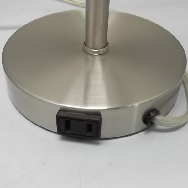 Brushed Steel Metal Table Lamp 3