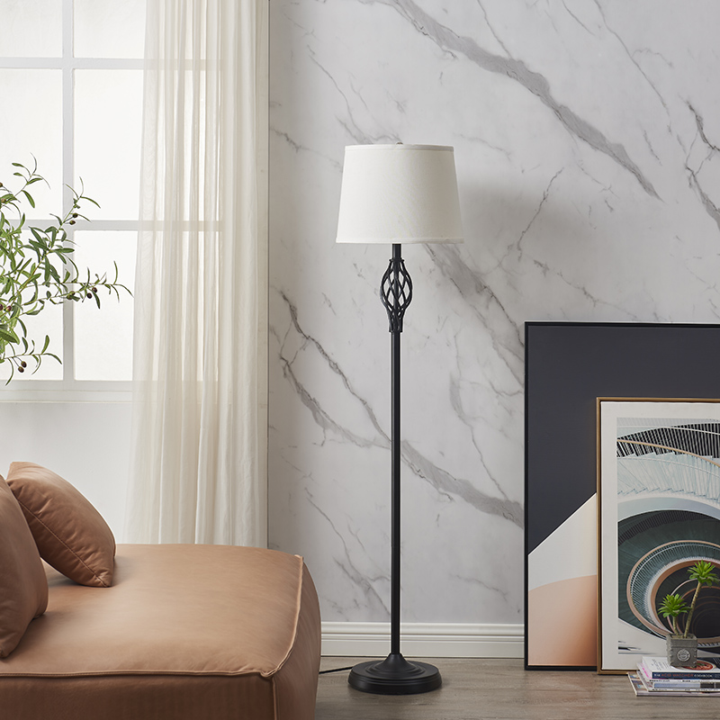 Classic Black Metal Floor Lamp-2
