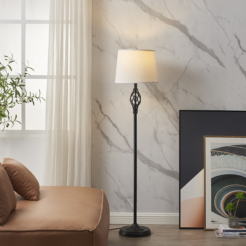 Classic Black Metal Floor Lamp-3