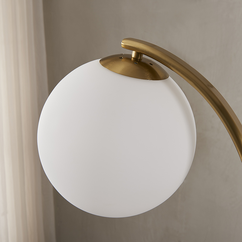 Curved Gold Floor Lamp-7