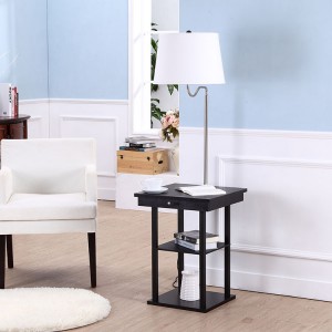 End Table Lamp with USB Charge Port  5