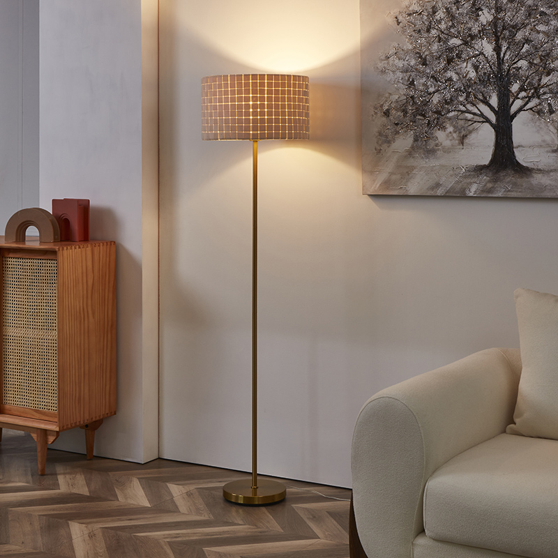 Fabric shade floor lamp-5