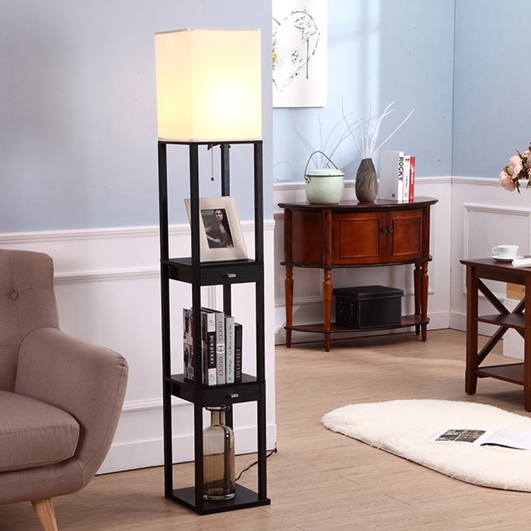 Floor Lamp-2 Shelves-2