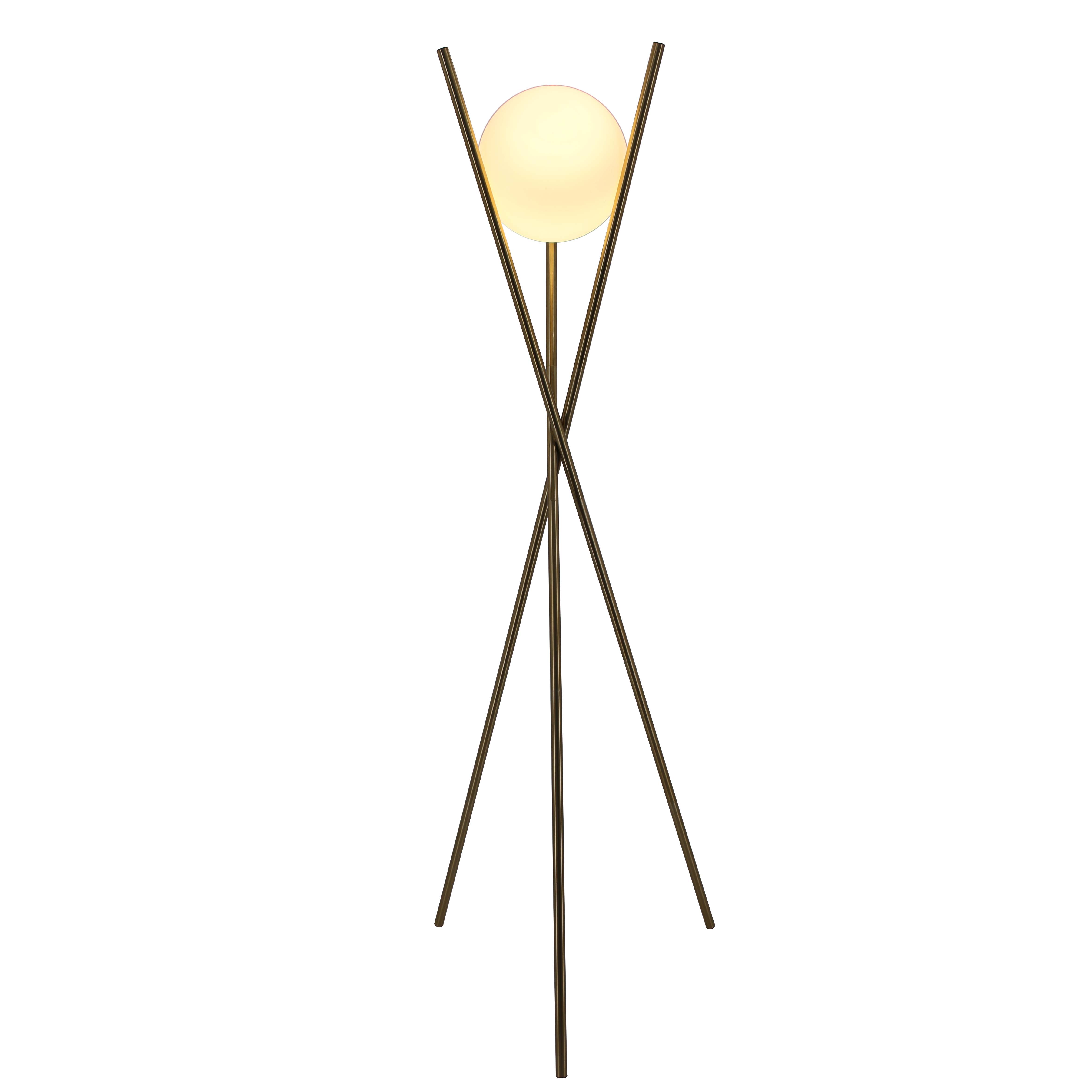 Gold Tripod Floor Lamp-1