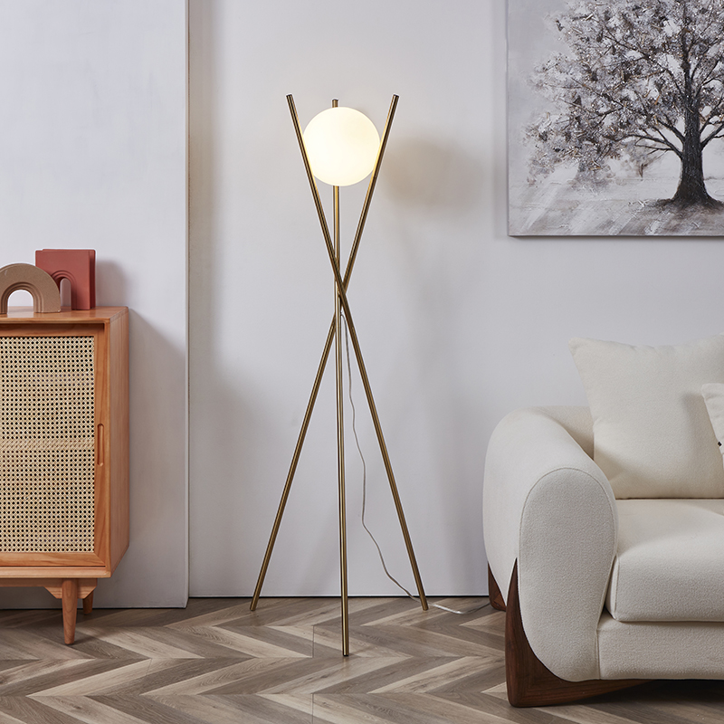 Gold Tripod Floor Lamp-8