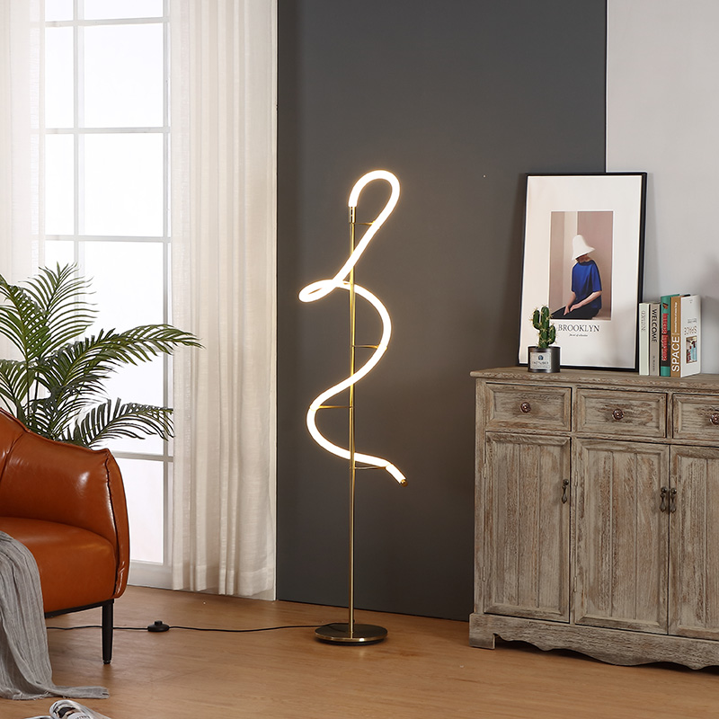 Linear Metal Led Floor Lamp-4