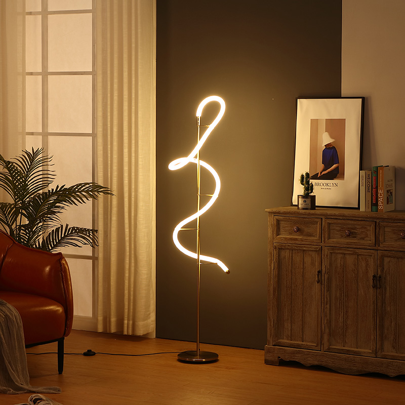 Linear Metal Led Floor Lamp-5