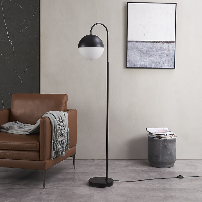 Metal Bow Floor Lamp-3