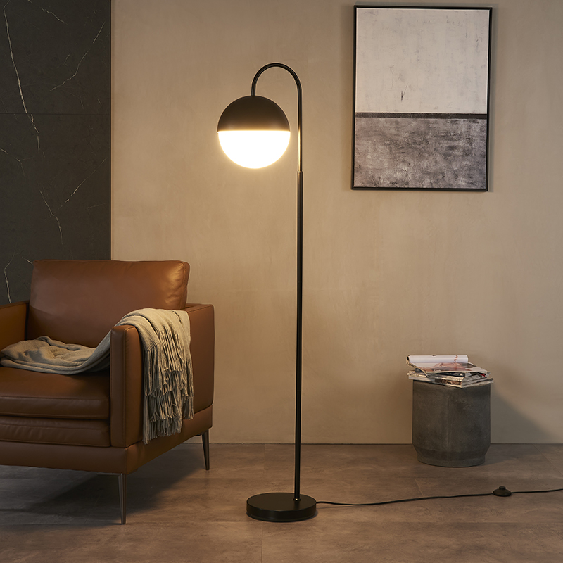 Metal Bow Floor Lamp-5