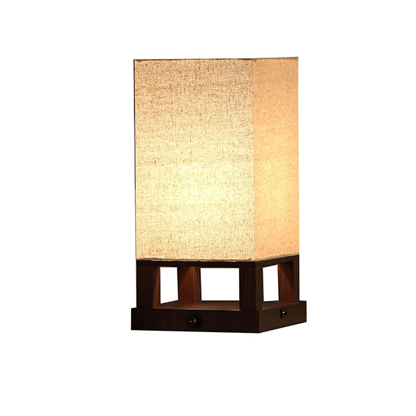 Modern Asian Style Lamp with Wood Frame 3