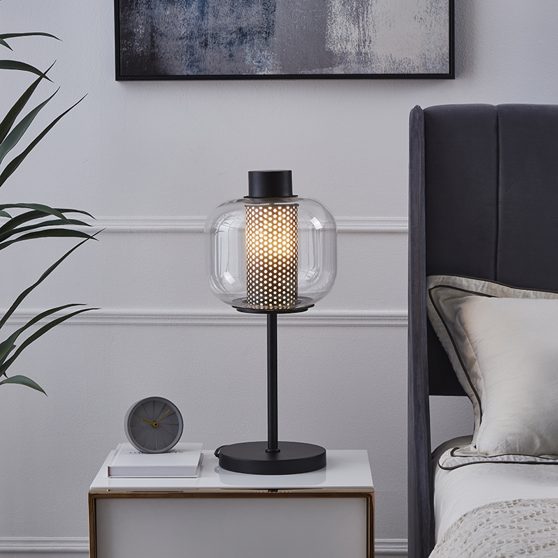 Modern Glass Shade Table Lamp-3