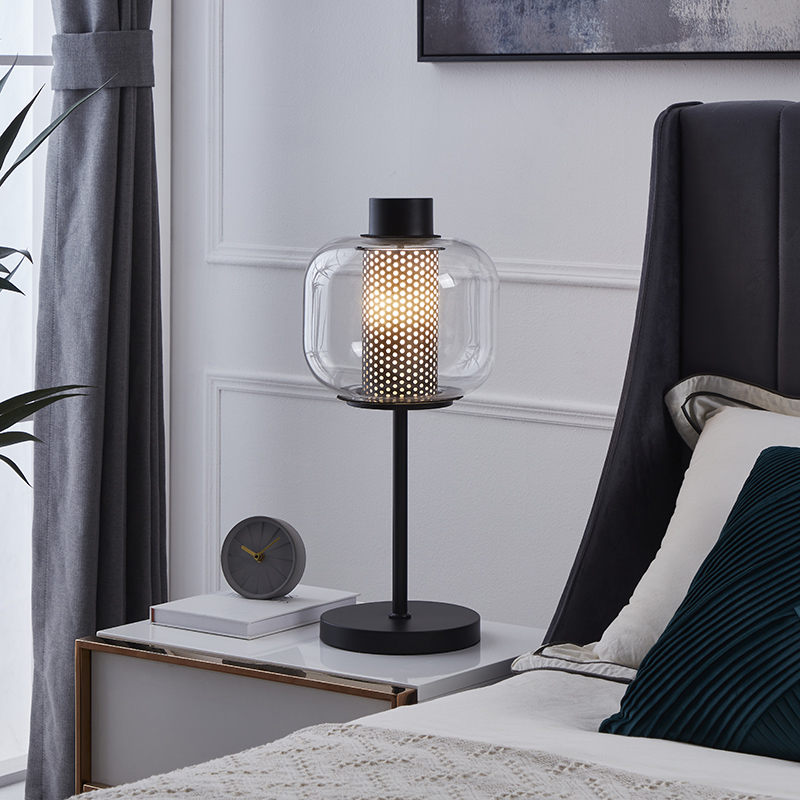 Modern Glass Shade Table Lamp-4