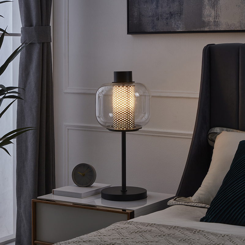 Modern Glass Shade Table Lamp-6