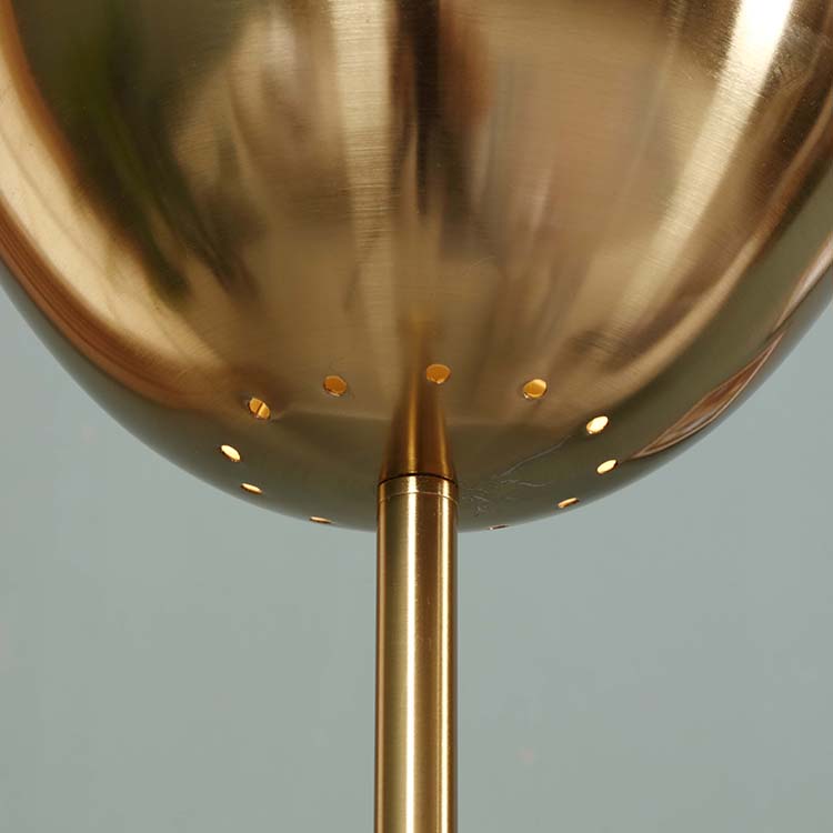 Modern Glass shade Brass LED Floor Lamp details 2