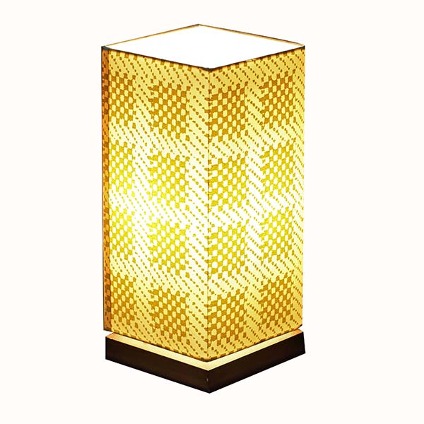 Modern Nightstand Lamp with Square screen nice Fabric Lamp Shade 4