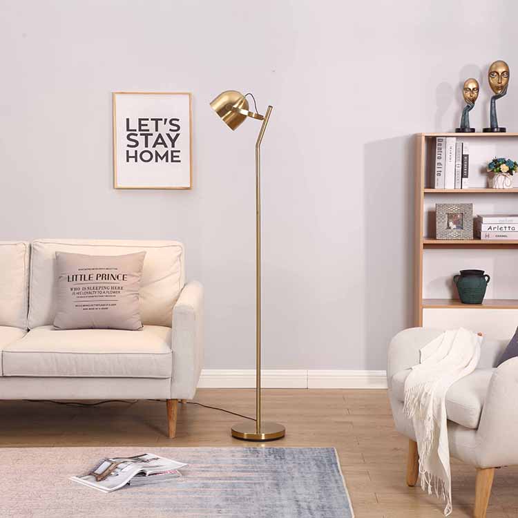 Mordern 3 ways dimmable Brass Floor Lamp 1