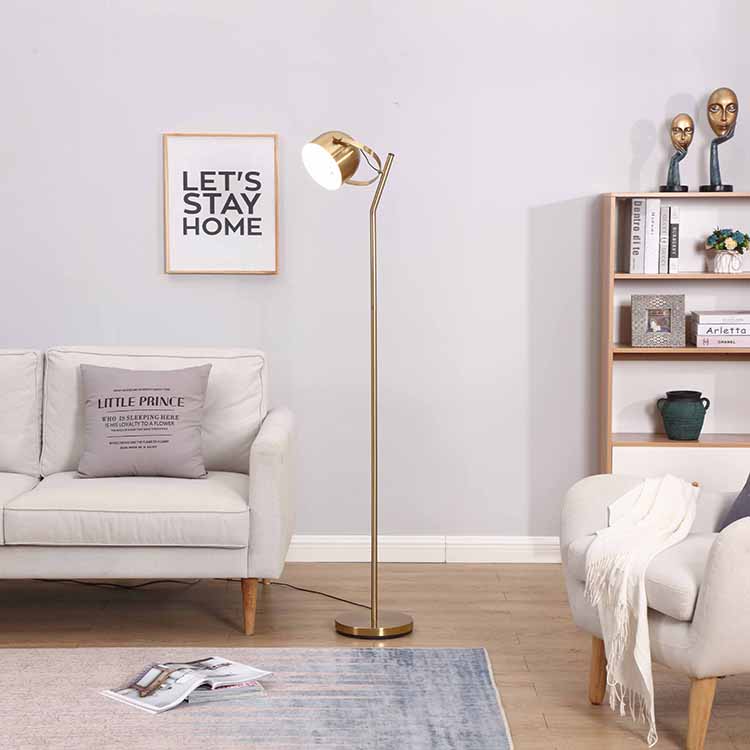 Mordern 3 cara dimmable Brass Floor Lamp 3