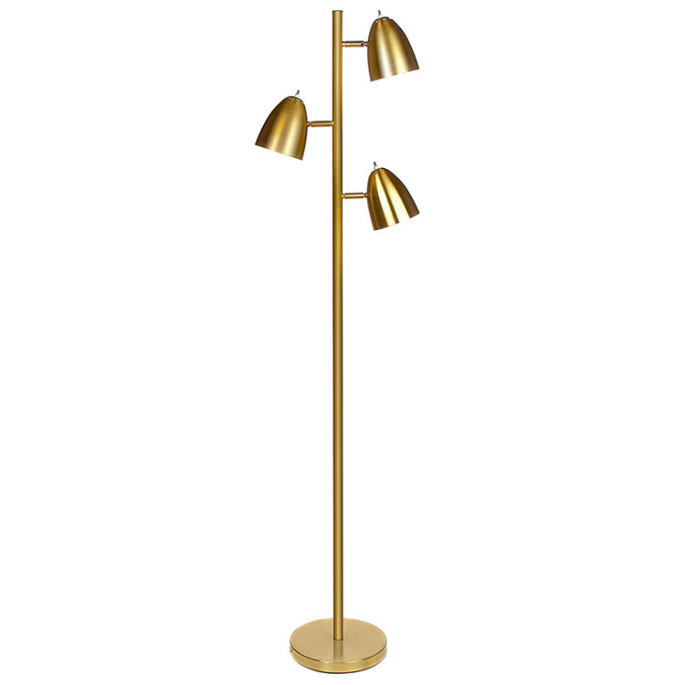 Mordern Metal 3-Light Tree Floor Lamp