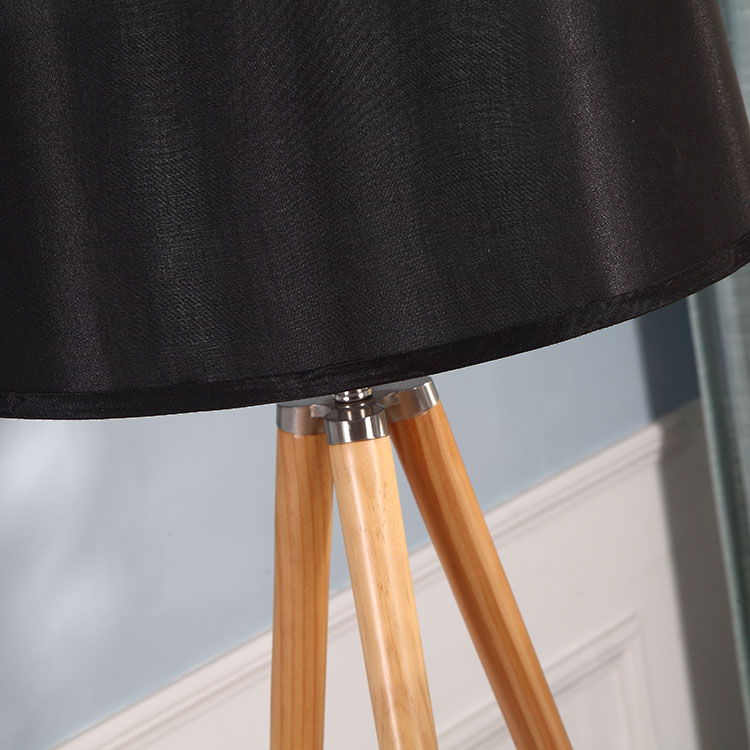 Natural Wood Tripod Floor Lamp-details 2