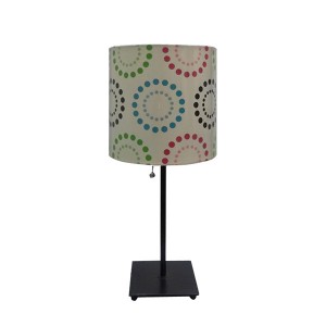 Table Lamp With Black Metal Square Base 1