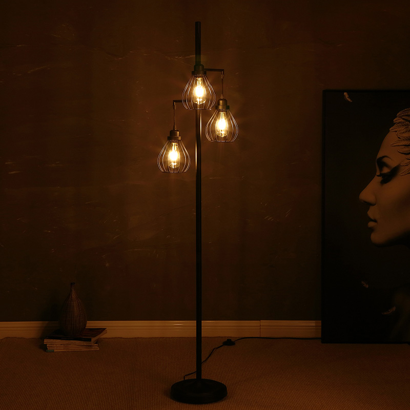 Three Heads Standng Floor Lamp-3