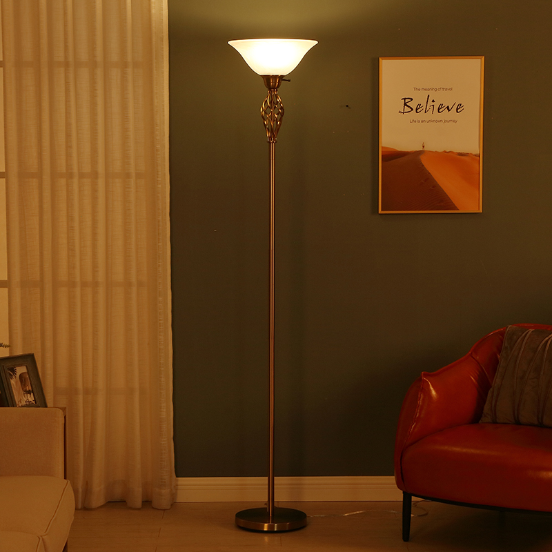 Vintage Gold Floor Lamp-6