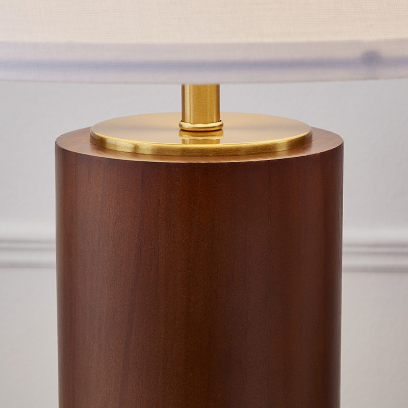 Walnut Wood Table Lamp-8