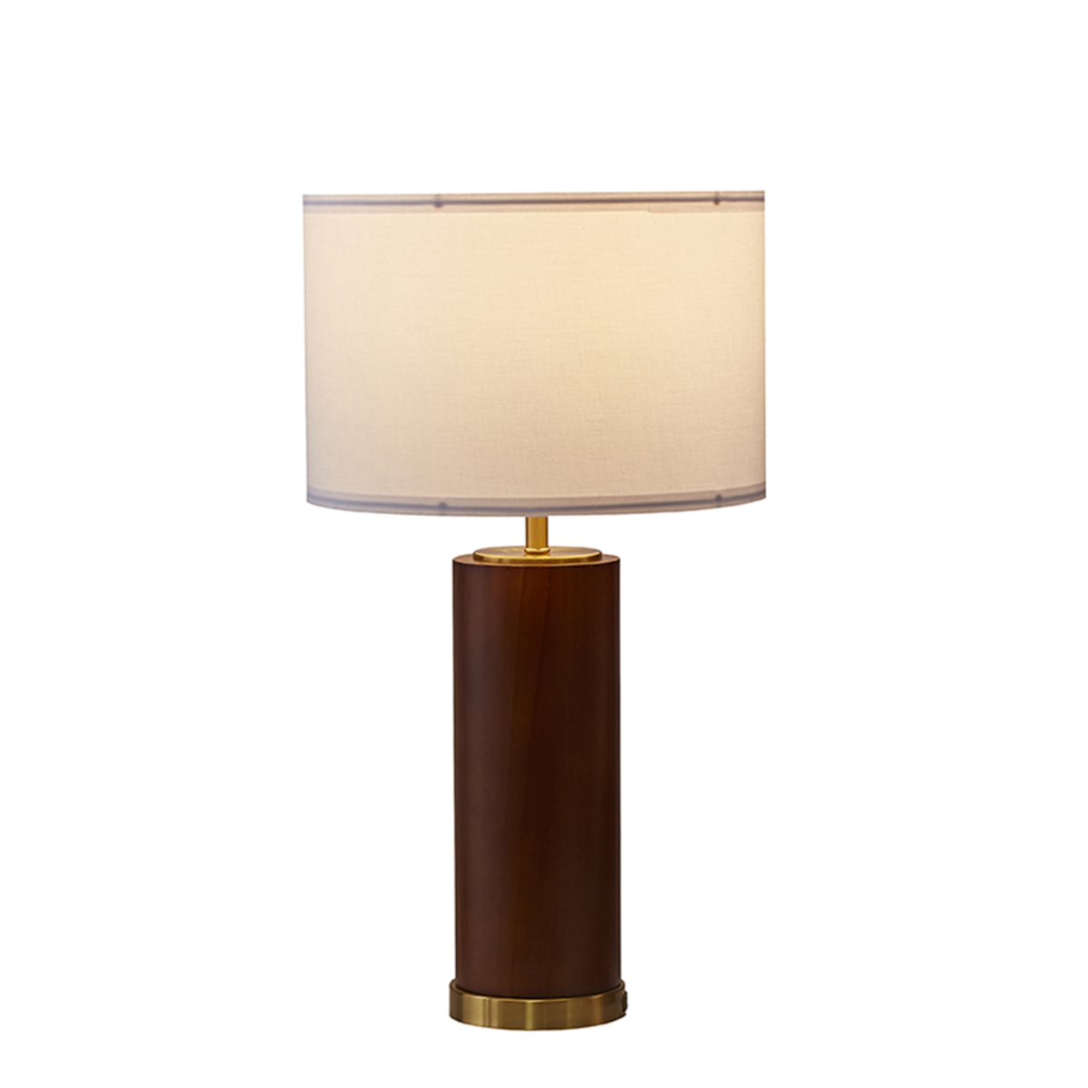 Walnut Wood Table Lamp-size
