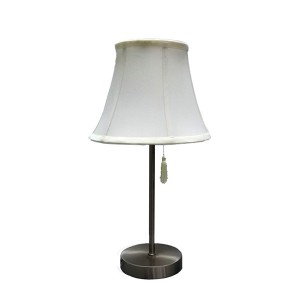 White Fabric Shade Table Lamp 1