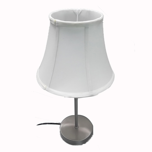 White Fabric Shade Table Lamp 2