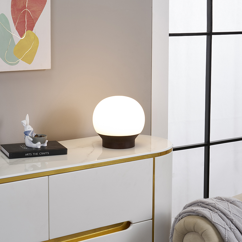 Solid wood LED lamp-5