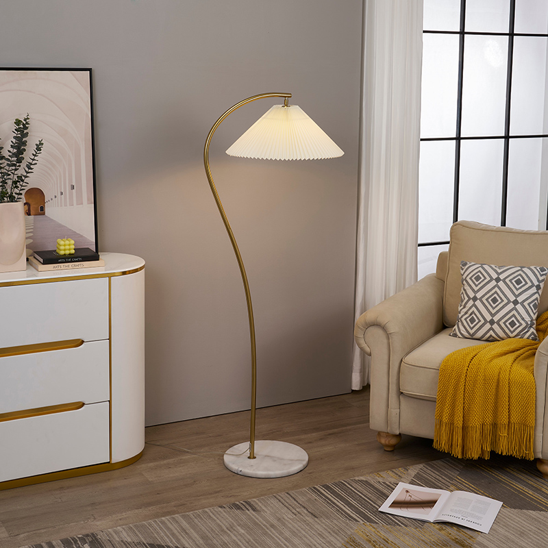 pleated shade floor lamp-4