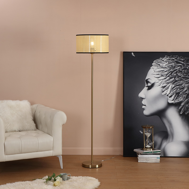 brushed gold floor lamp-2