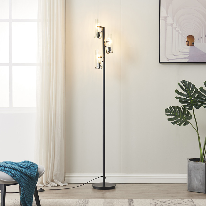 brushed metal floor lamp-2