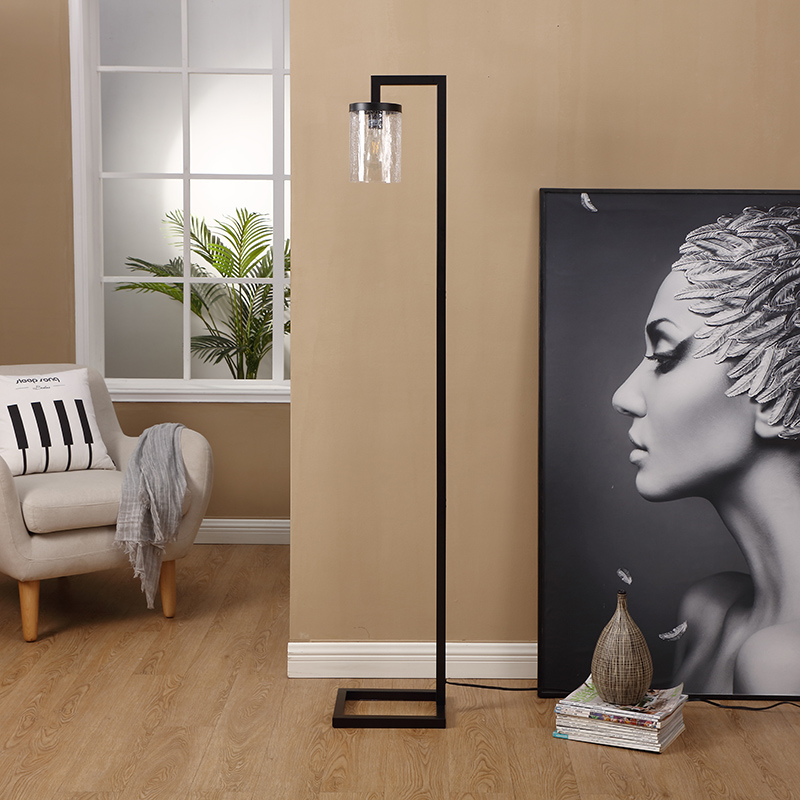 crackle glass floor lamp-1