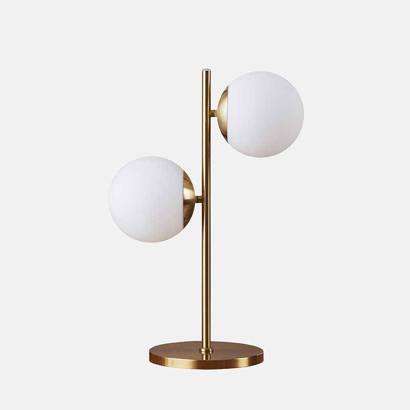 double glass sphere table lamp-1