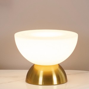 recycled aluminum base table lamp