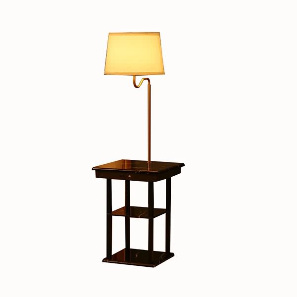 end table with light