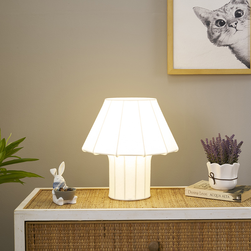 Artificial Silk Desk Lamp-5